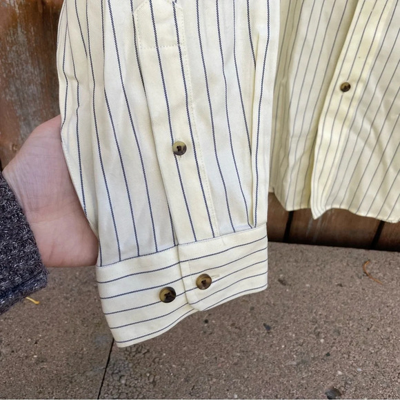 DENVER HAYES Never Iron Men’s Button Down Long Sleeve Shirt Large - Picture 5 of 13